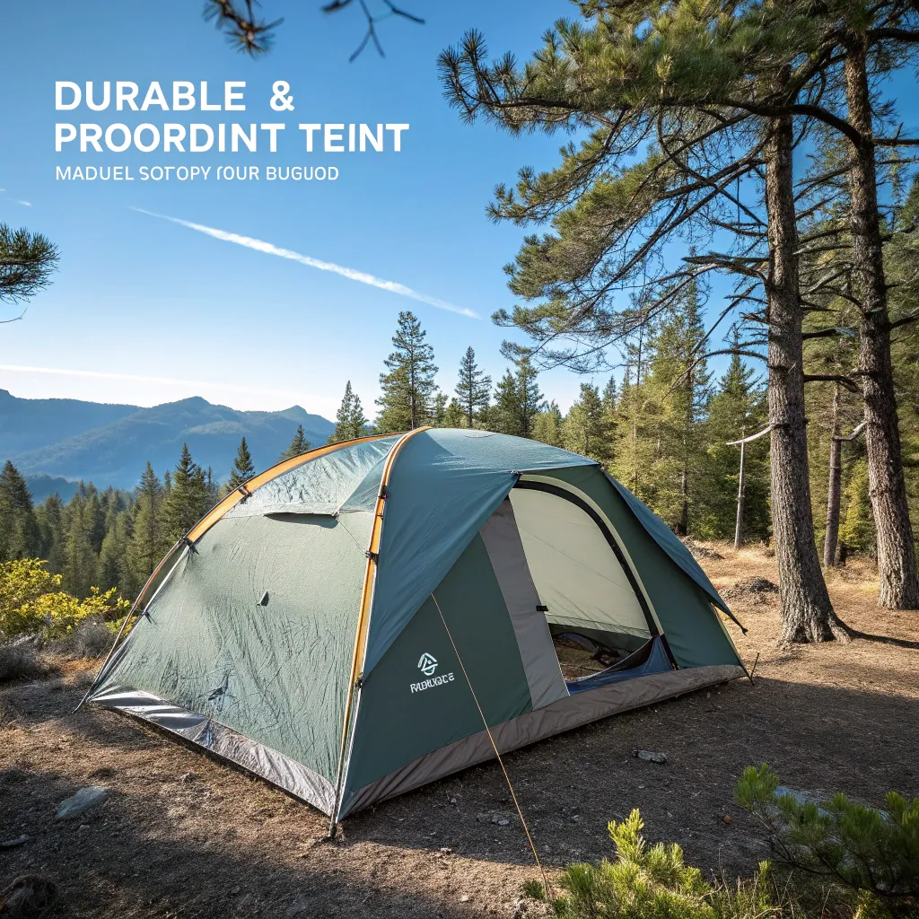 Durable camping tent ideal for outdoor adventures
